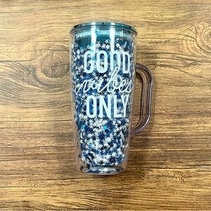 Vibe Blue and White Mug with Handle